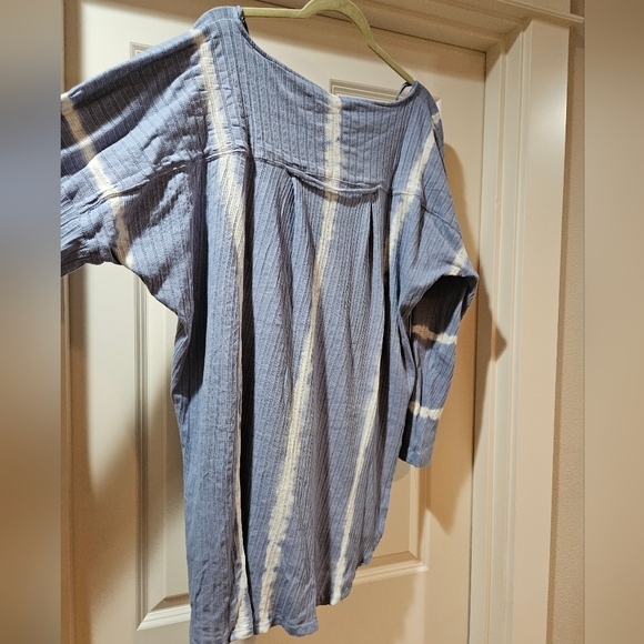 Free People Little Dream PJ Set LS Top High Rise Shorts Oversized Stretchy S NWT - Picture 8 of 16